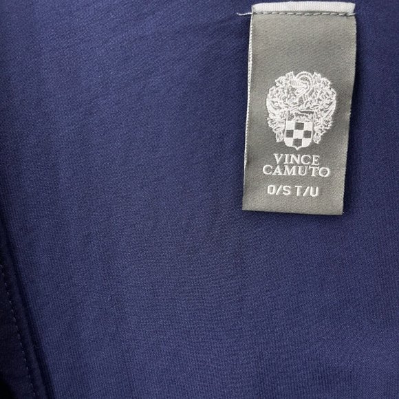 Vince Camuto Blue Navy Relaxed Sleeveless Cardigan ONE SIZE - Picture 3 of 4